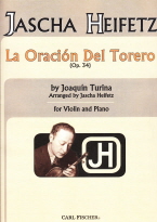 Turina La Oracion Del Torero Op. 34 For Violin, Piano