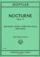 Nocturne, Op. 19 for Flute, Violin, Horn in F (or Cello) & Piano (RAMPAL, Jean-Pierre)