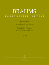 Brahms: Sonata for Violoncello and Piano F major op. 99