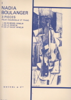 3 Pieces: No.1 Mib Mineur - Violoncelle et Piano