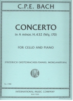 Concerto in A minor, H. 432 (Wq. 170) (GRUTZMACHER, Friedrich , MORGANSTERN, Daniel)