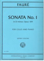 Sonata No. 1 in D minor, Opus 109 (SOLOW, Jeffrey)