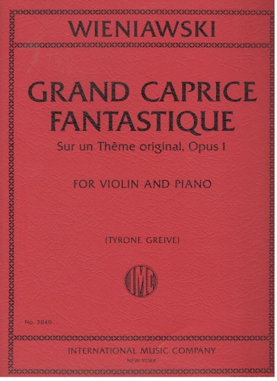 Grand Caprice Fantastique, Sur un Theme original, Opus 1 (GREIVE, Tyrone)
