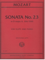 Sonata No. 23 in D major, K. 306/300l, for Flute and Piano (JUTT, Stephanie)