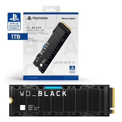 PS5 콘솔용 WD Black SN850 NVMe SSD 1TB