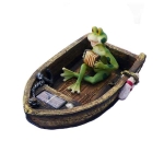 티안 개구리 보트 쏠라 WIN-AA04-4 연못 장식